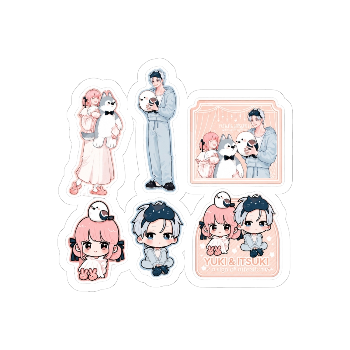 SaleLimitedPre-ownedPre-orderBack-orderOrder Closed"Yubisaki to Renren" Sticker Setcoly1,430 JPY | A Sign of Affection - Official stickers merchandise