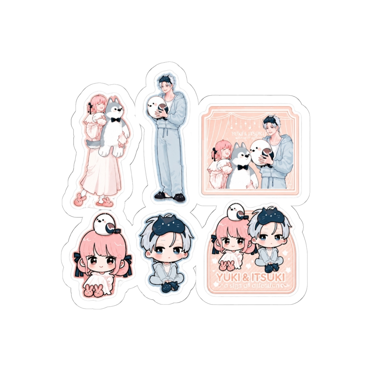 SaleLimitedPre-ownedPre-orderBack-orderOrder Closed"Yubisaki to Renren" Sticker Setcoly1,430 JPY | A Sign of Affection - alternate angle 1, merchandise