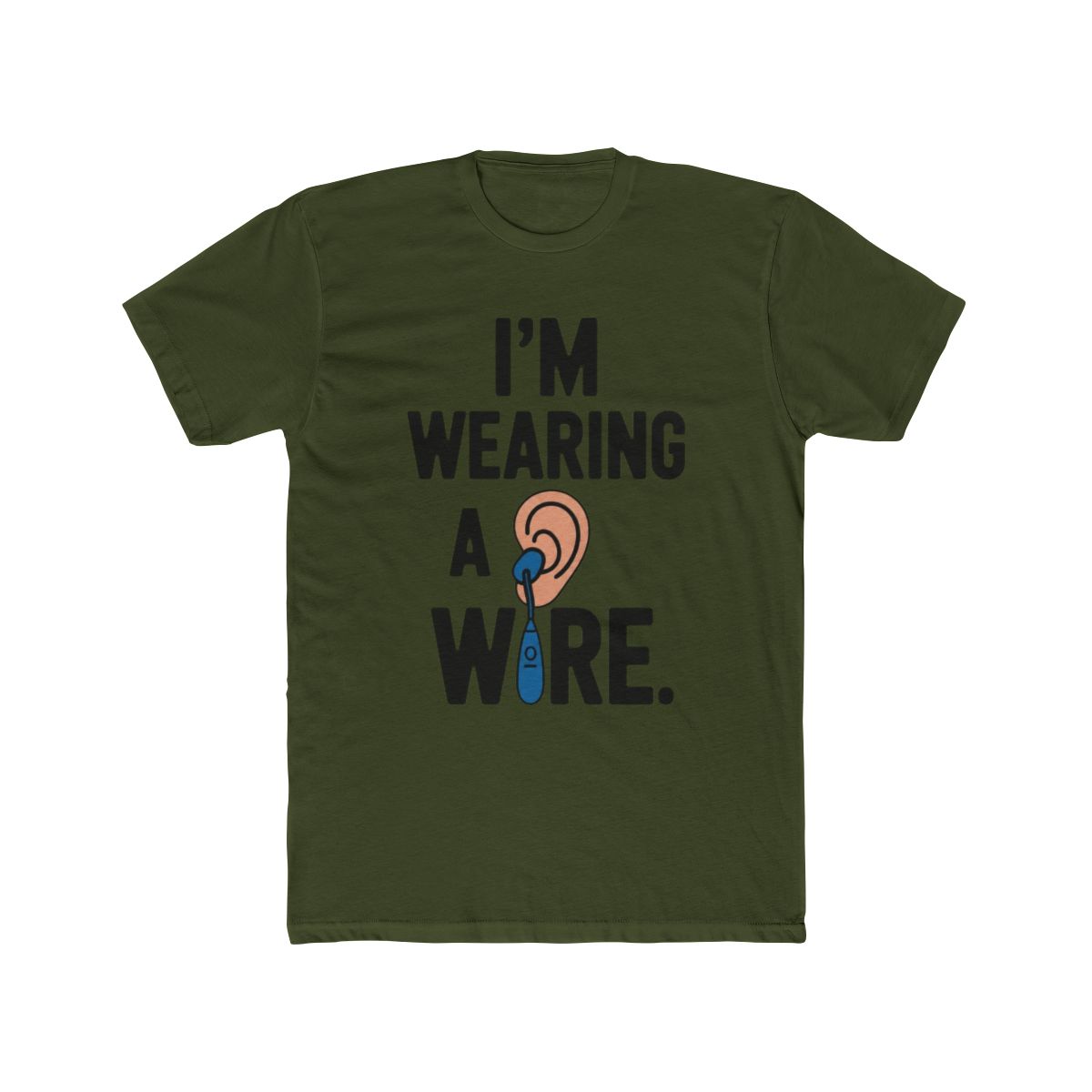 I'm Wearing A Wire Hearing Aid Deaf Awareness Audiology T Shirt | A Sign of Affection - alternate angle 4, merchandise