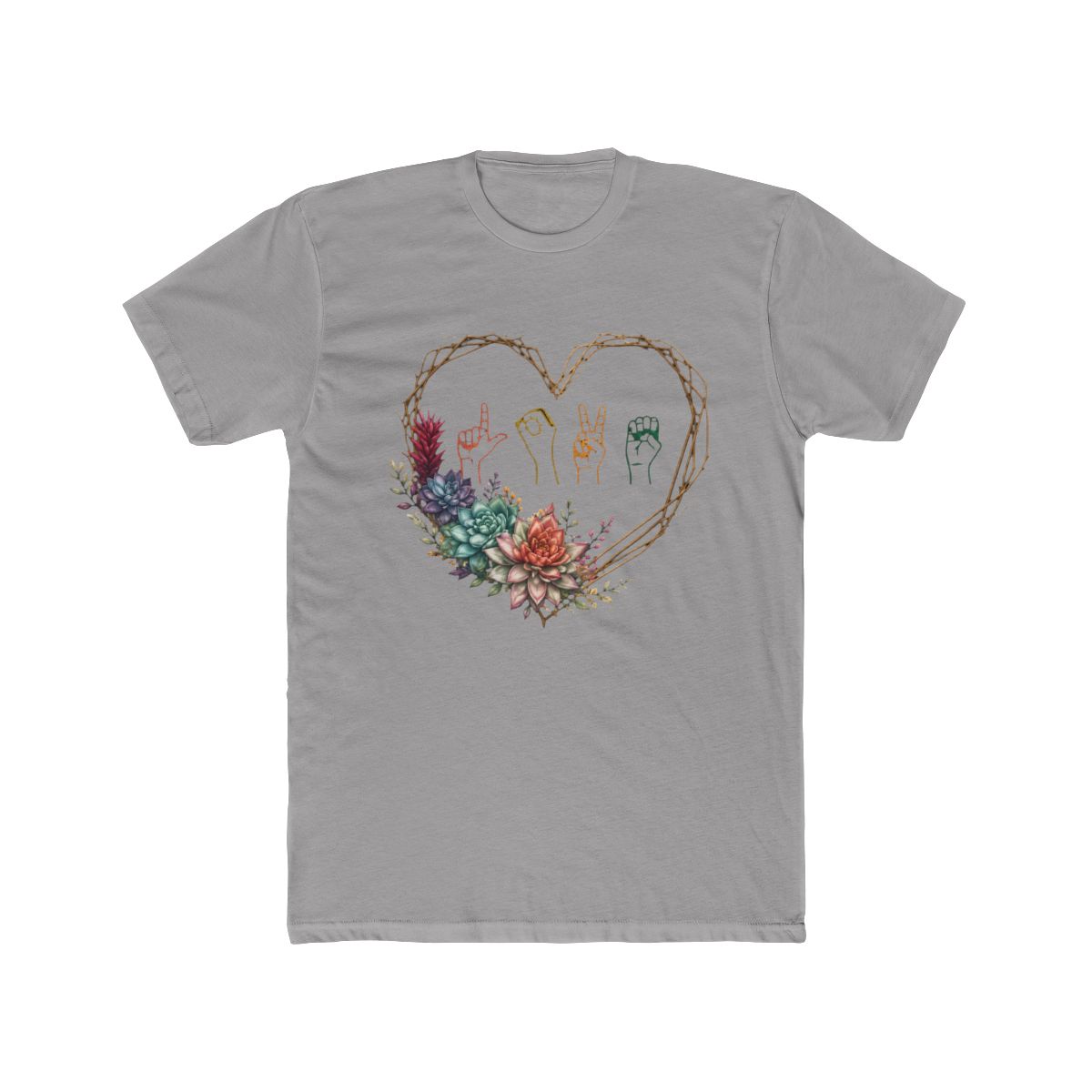 Love Sign Language Floral Heart Asl Valentine'S | A Sign of Affection - Official Creator merchandise