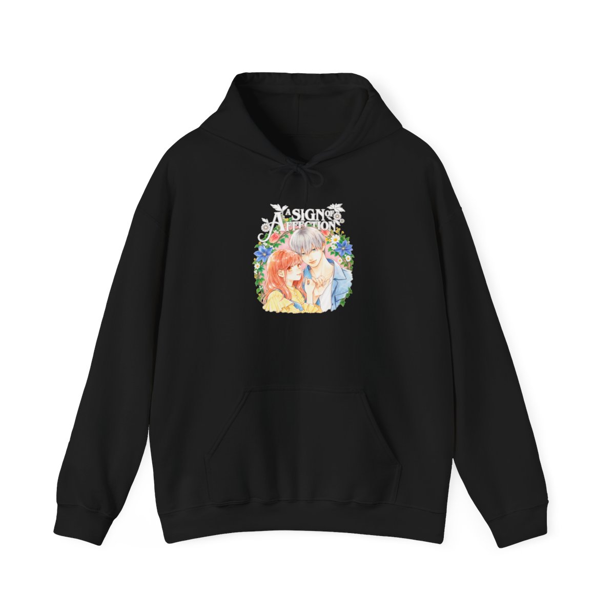 Floral Mermaid Embrace Hoodie | Mermaid Couple Illustration Hoodie | A Sign of Affection Anime Merch - Official Hoodies merchandise