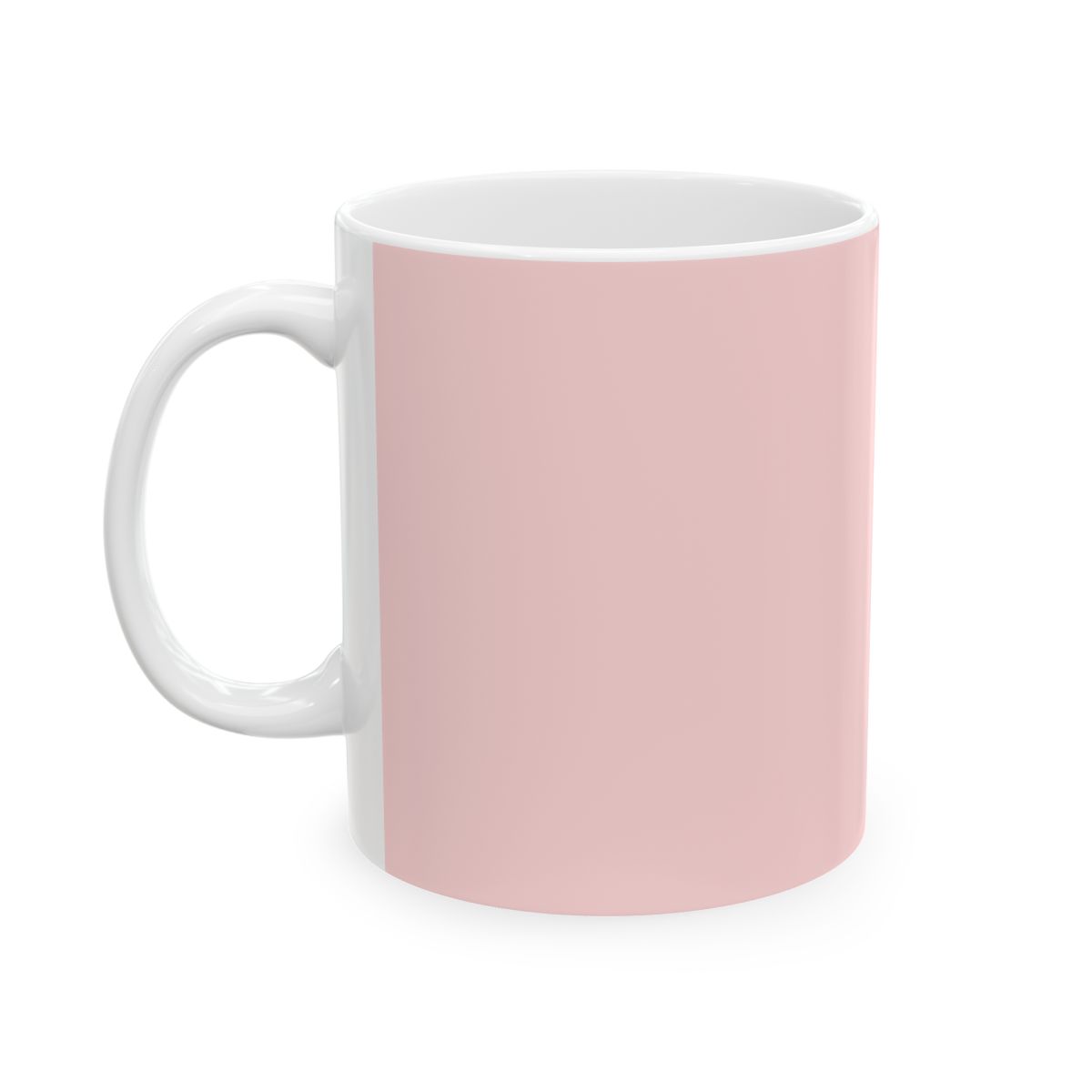 Floral Girl Portrait Mug | Ceramic Coffee Cup, Pink Background | A Sign of Affection Anime Merch - alternate angle 3, merchandise